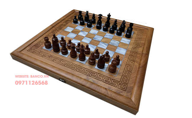 Bộ bàn cờ vua bằng gỗ hương